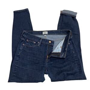 J.Crew 8" Toothpick Jeans 29 | Dark Wash Stretch Denim, Classic Skinny